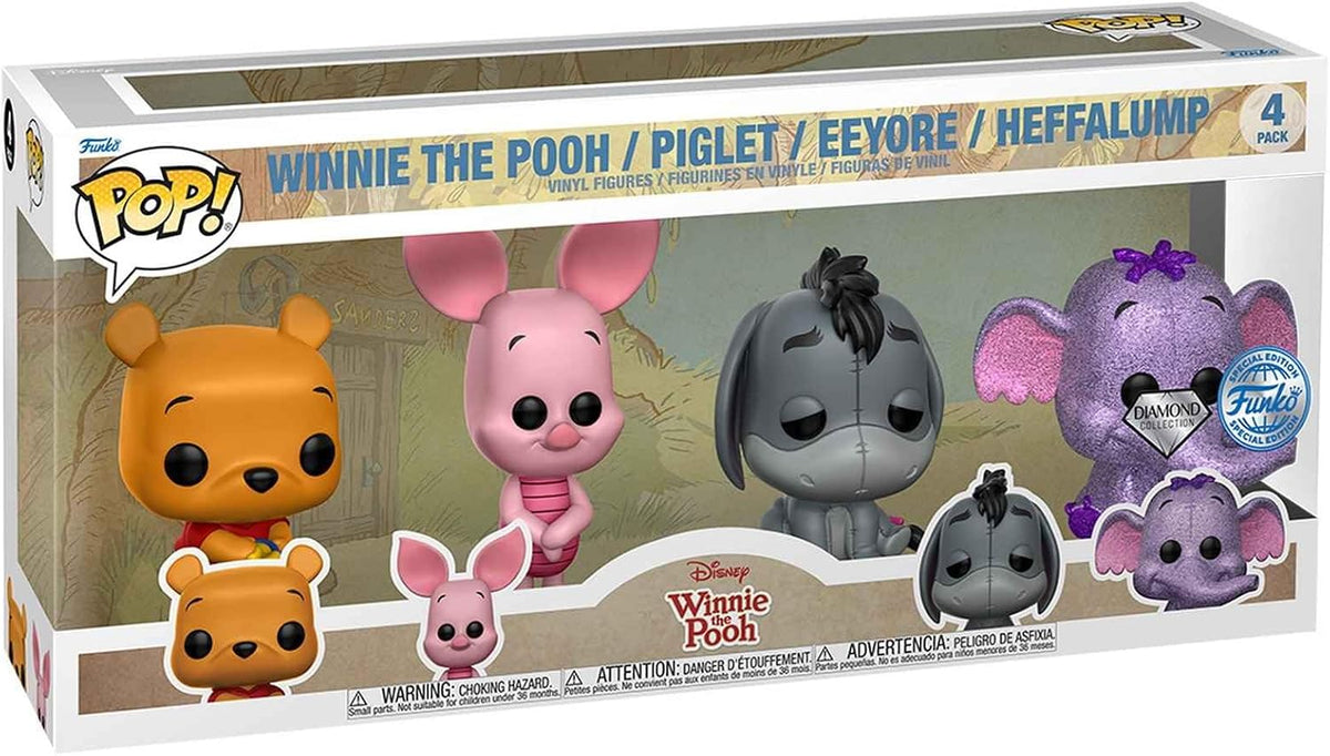 Funko Pop! Winnie the Pooh - 4 Pack (Diamond Collection) (Special Edition)