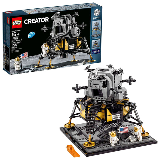 LEGO Creator Expert NASA Apollo 11 Lunar Lander 10266 Model Building Kit