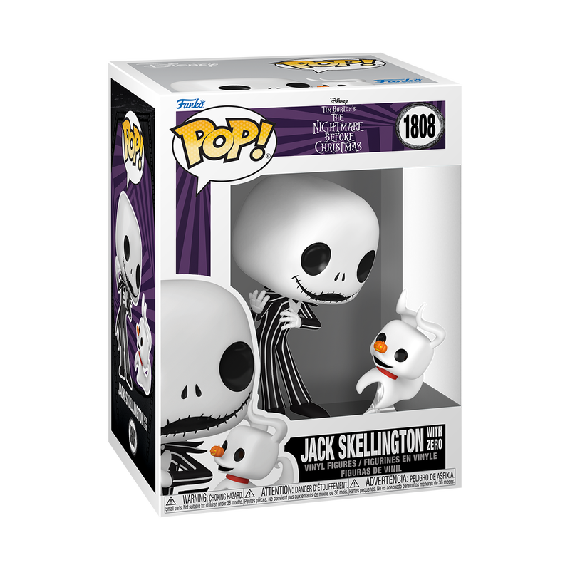 Funko Pop! The Nightmare Before Christmas - Jack Skellington with Zero #1808