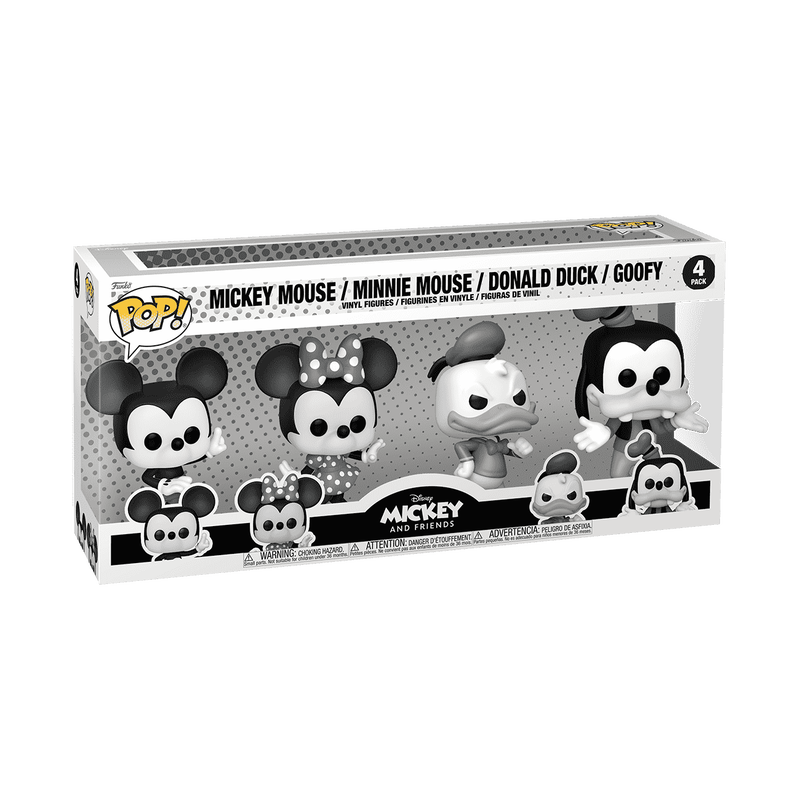 Funko Pop! Mickey and Friends (Black & White) 4-Pack