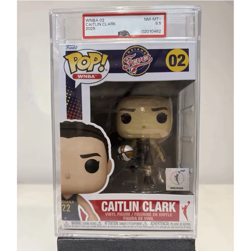 Funko Pop! Caitlin Clark #02 Graded Funko PSA 8.5 NM-MT+