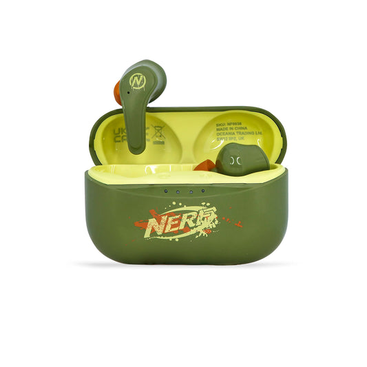 OTL Technologies NF0938 Nerf TWS Wireless Earphones with Charging Case Green