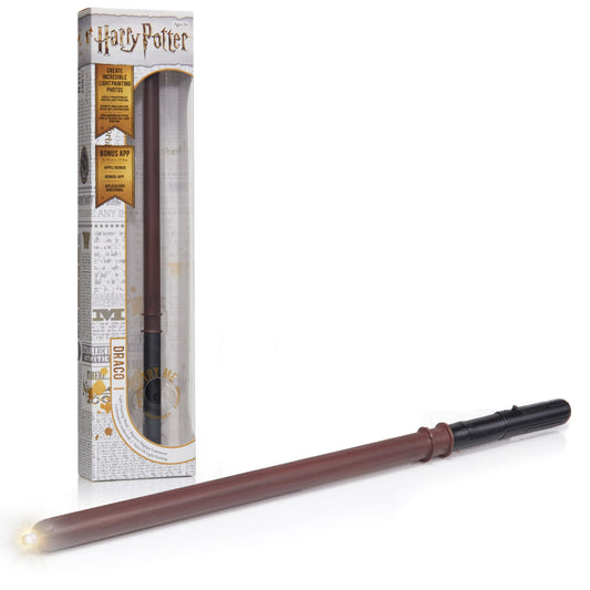 WOW! STUFF - Draco Malfoy Lumos Wand Light up, Harry Potter Official Wand