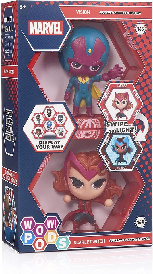 WOW! PODS Avengers Collection - Vision and Scarlet Witch | Superhero Light-Up