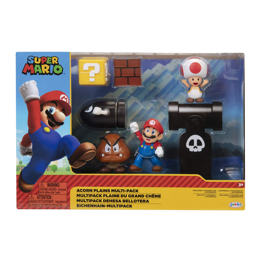 Super Mario Nintendo Acorn Plains 2.5” Figure Multipack Diorama Set