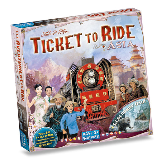 Ticket to Ride Asia Board Game EXPANSION | Ages 8+ |
