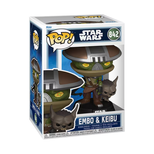 Funko Pop! Star Wars The Mandalorian and Grogu - Embo & Keibu #842