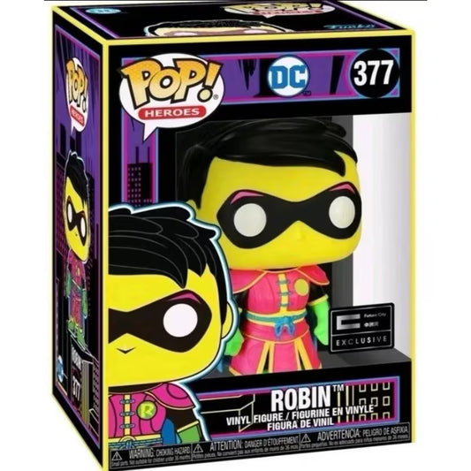 Funko Pop! DC Heroes Blacklight Robin #377 Asia Future City Exclusive