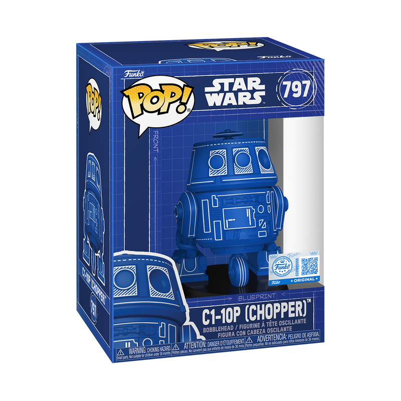 Funko Pop! Star Wars - C1-10P (Chopper) (Blueprint Deco) (Exclusive) #797