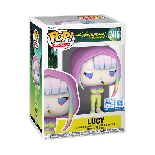 Funko Pop! vinyl figure packaging with character design on a white background