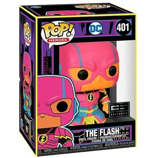 Funko Pop! DC Heroes The Flash Blacklight #401 Future City Exclusive