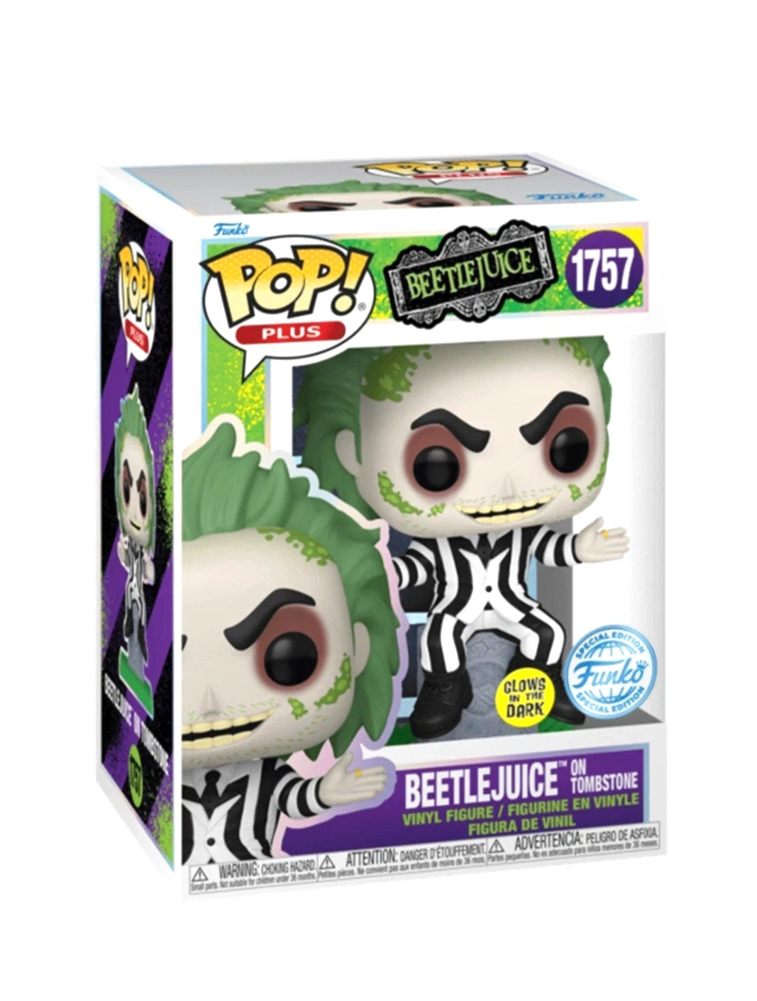 Funko Pop! Beetlejuice on Tombstone (Glow in The Dark) (Special Edition) #1757