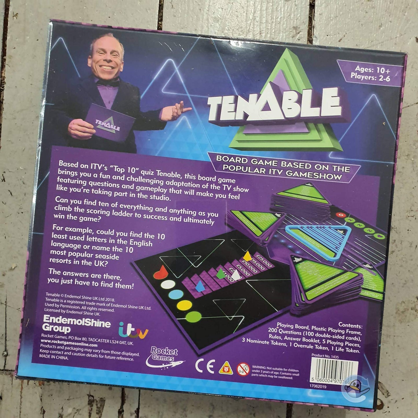 Rocket Games | Tenable | Board Game | Ages 10+ | 2-6 Players | 30 Minute Play...